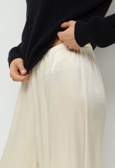 Archer Satin Pant - SEASIDE CREAM