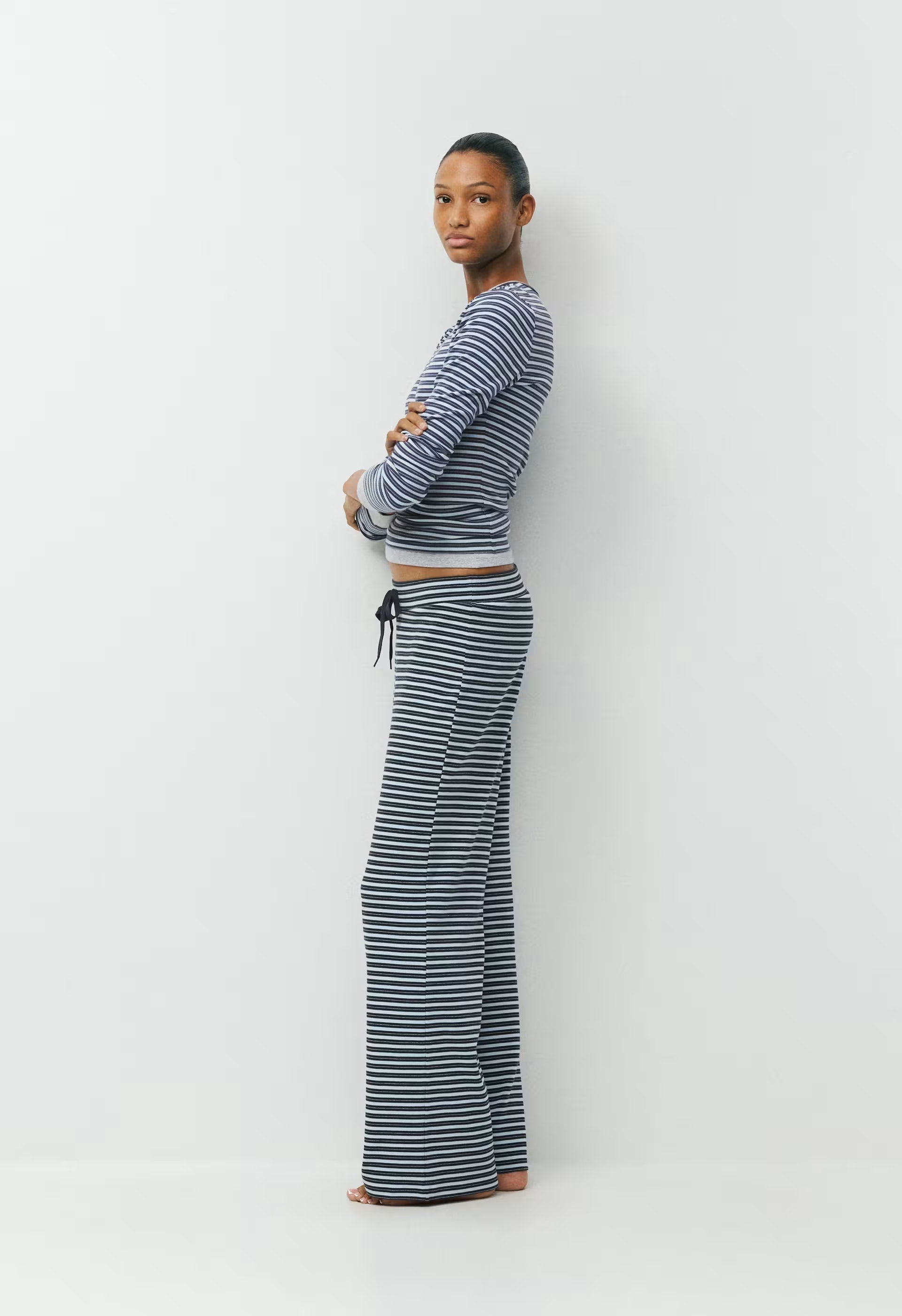 HomeStretch™ Rib Kickback Pant - ADMRL NAVY/RIPPLE BLUE