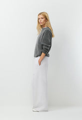 Cozy Sweatfleece Mega Flutter™ Sweatpant - HEATHER CLOUD WHITE
