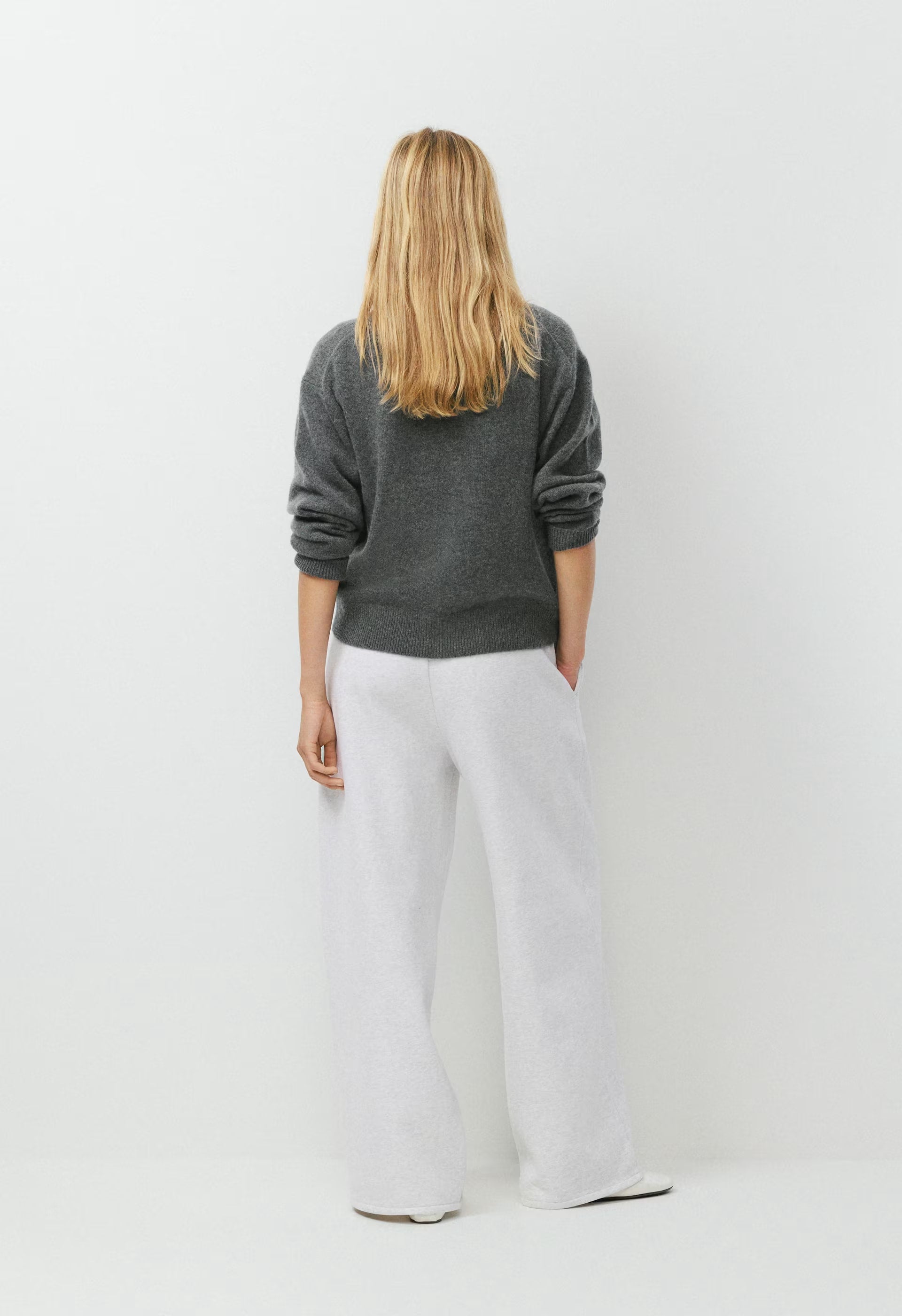 Cozy Sweatfleece Mega Flutter™ Sweatpant - HEATHER CLOUD WHITE