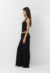 HomeStretch™ Rib Glide Pant - BLACK