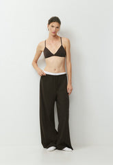 HomeStretch™ Rib Glide Pant - CACAO NIB BROWN
