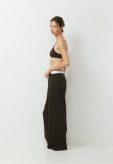 HomeStretch™ Rib Glide Pant - CACAO NIB BROWN