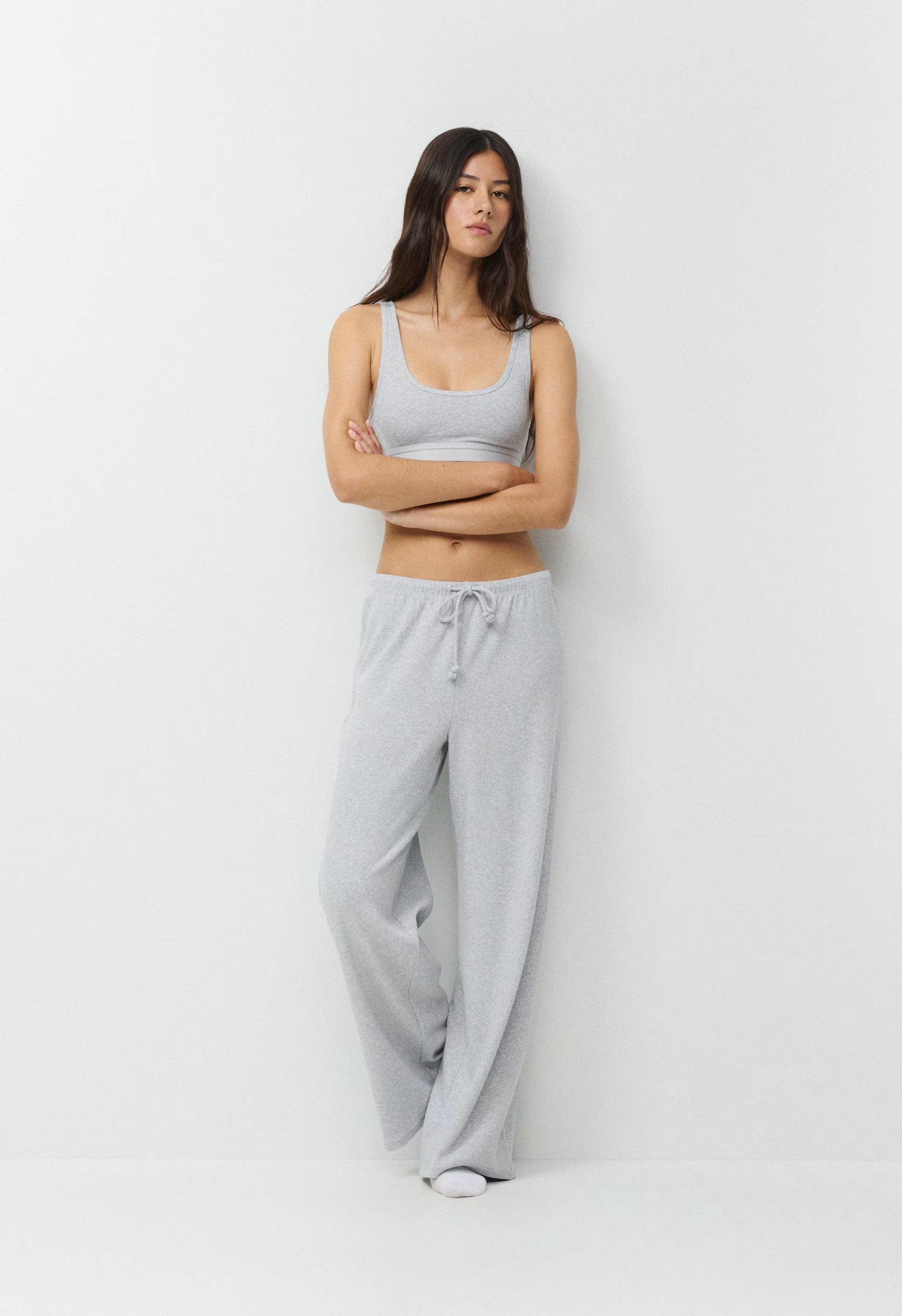 HomeStretch™ Rib Glide Pant - HEATHER CHROME