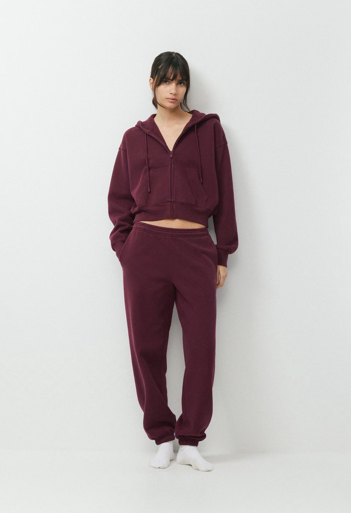 Cozy Sweatfleece Boyfriend Jogger - GALA PLUM
