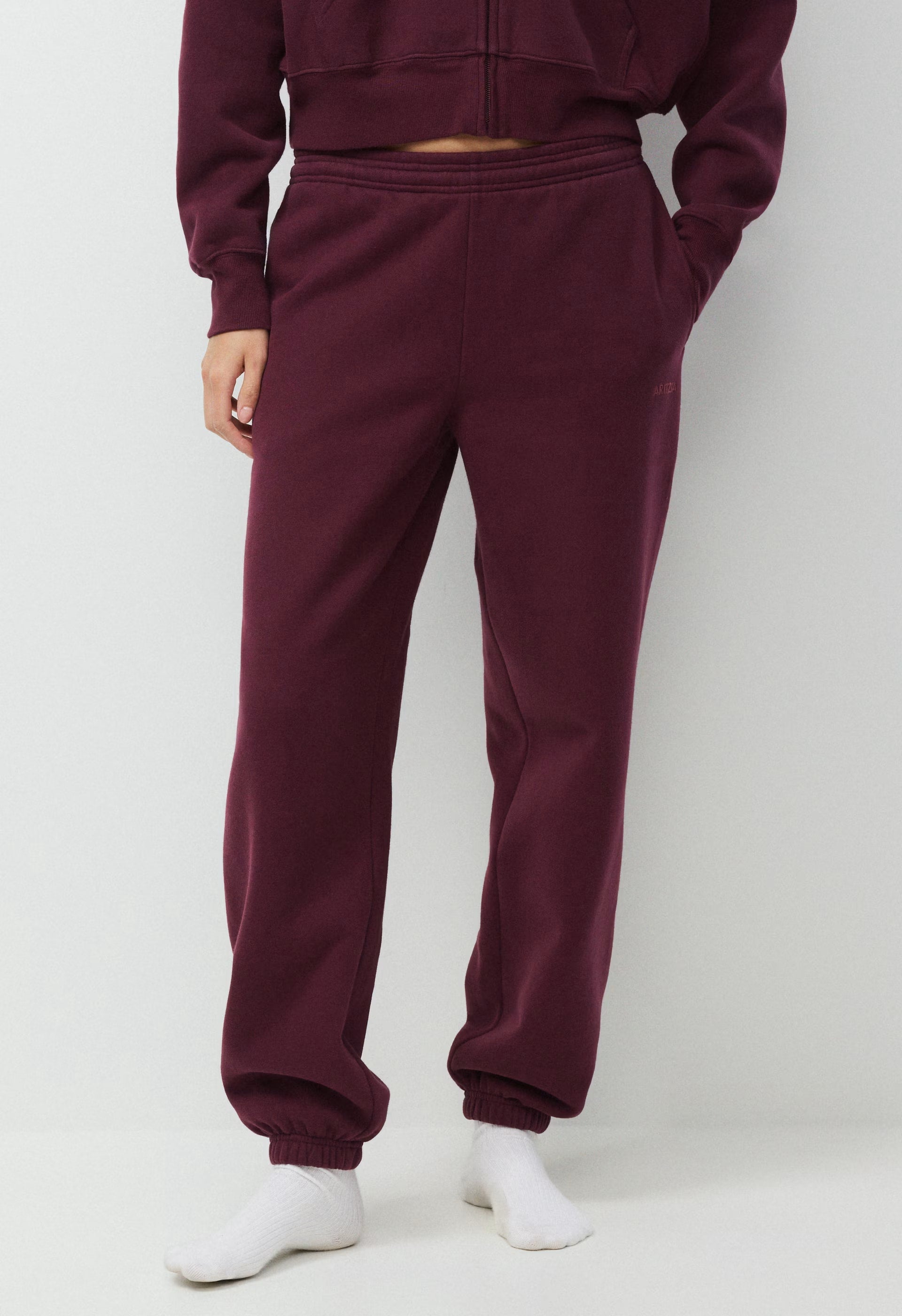 Cozy Sweatfleece Boyfriend Jogger - GALA PLUM