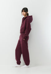 Cozy Sweatfleece Boyfriend Jogger - GALA PLUM