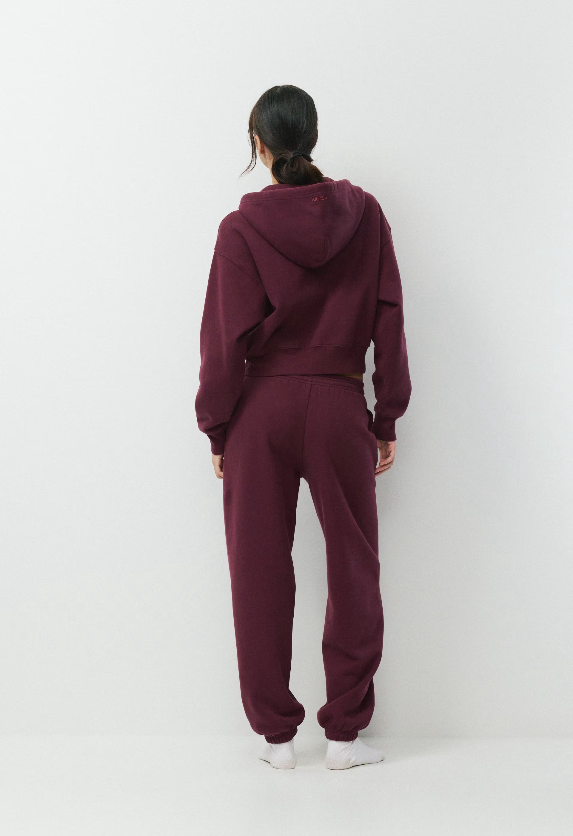 Cozy Sweatfleece Boyfriend Jogger - GALA PLUM