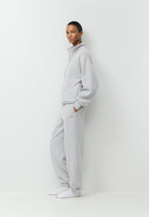Cozy Sweatfleece Boyfriend Jogger - HEATHER CHROME
