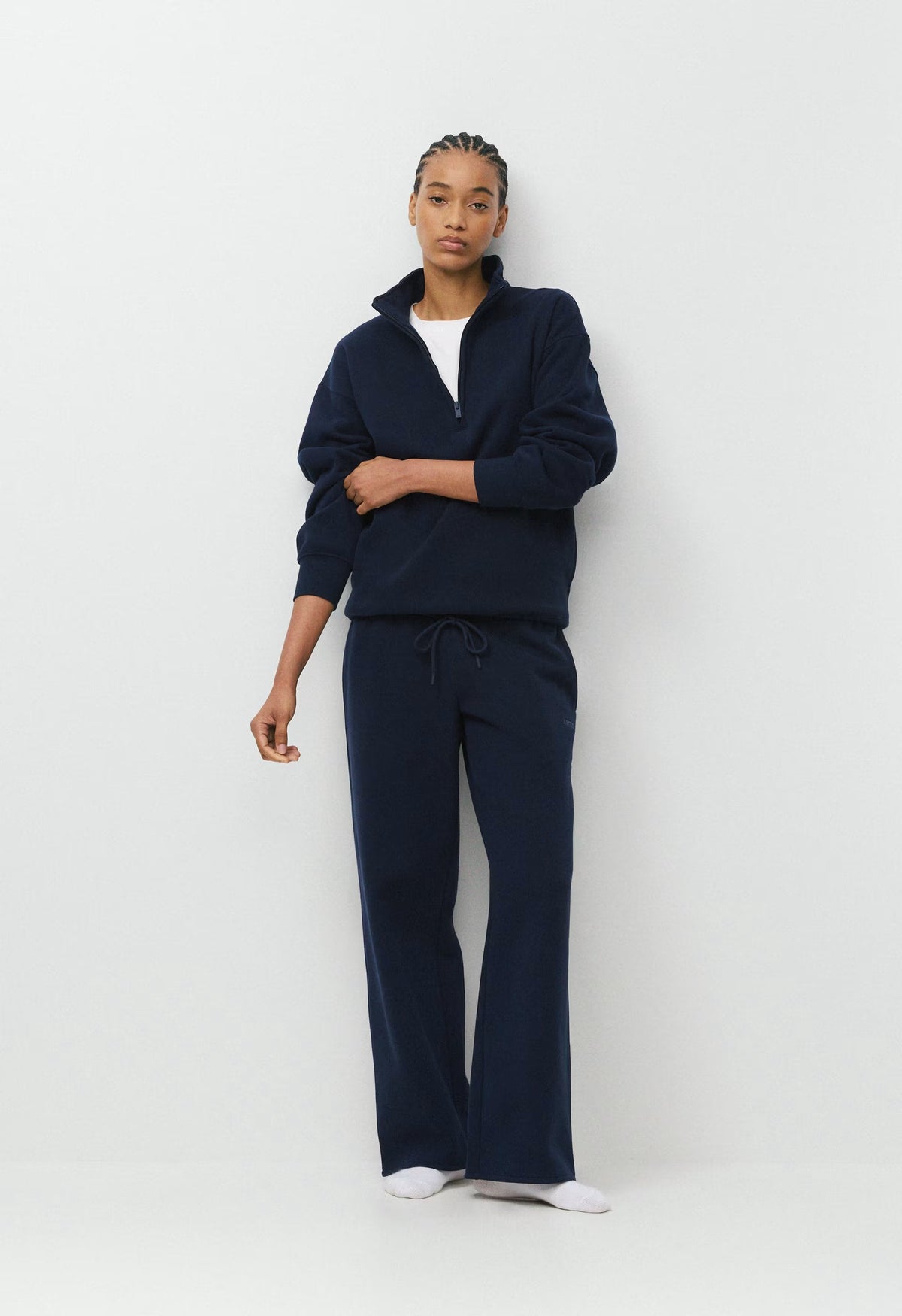 Cozy Sweatfleece Mega Flutter™ Straight Pant - ADMIRAL NAVY
