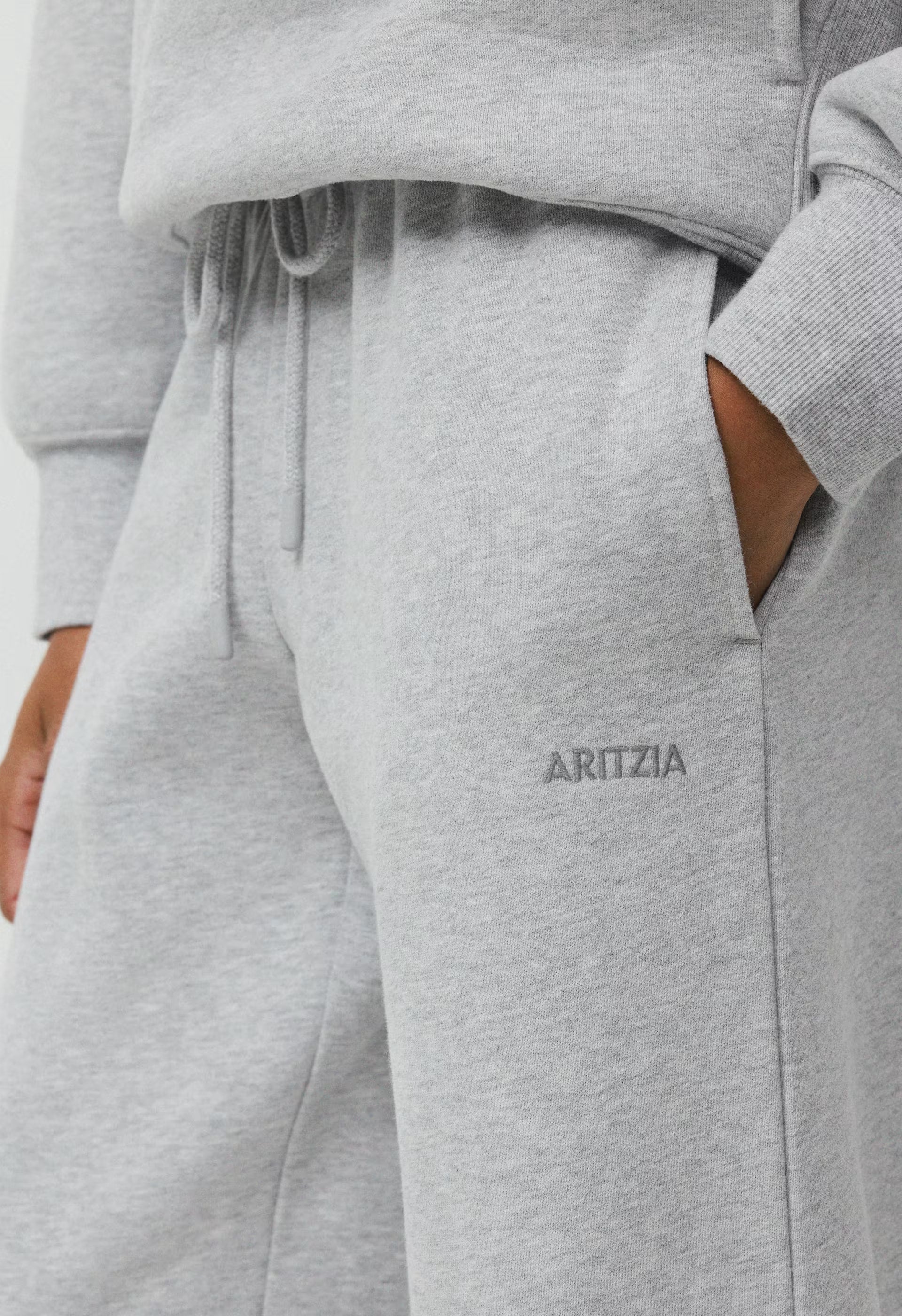 Cozy Sweatfleece Mega Flutter™ Straight Pant - HEATHER CHROME