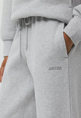 Cozy Sweatfleece Mega Flutter™ Straight Pant - HEATHER CHROME