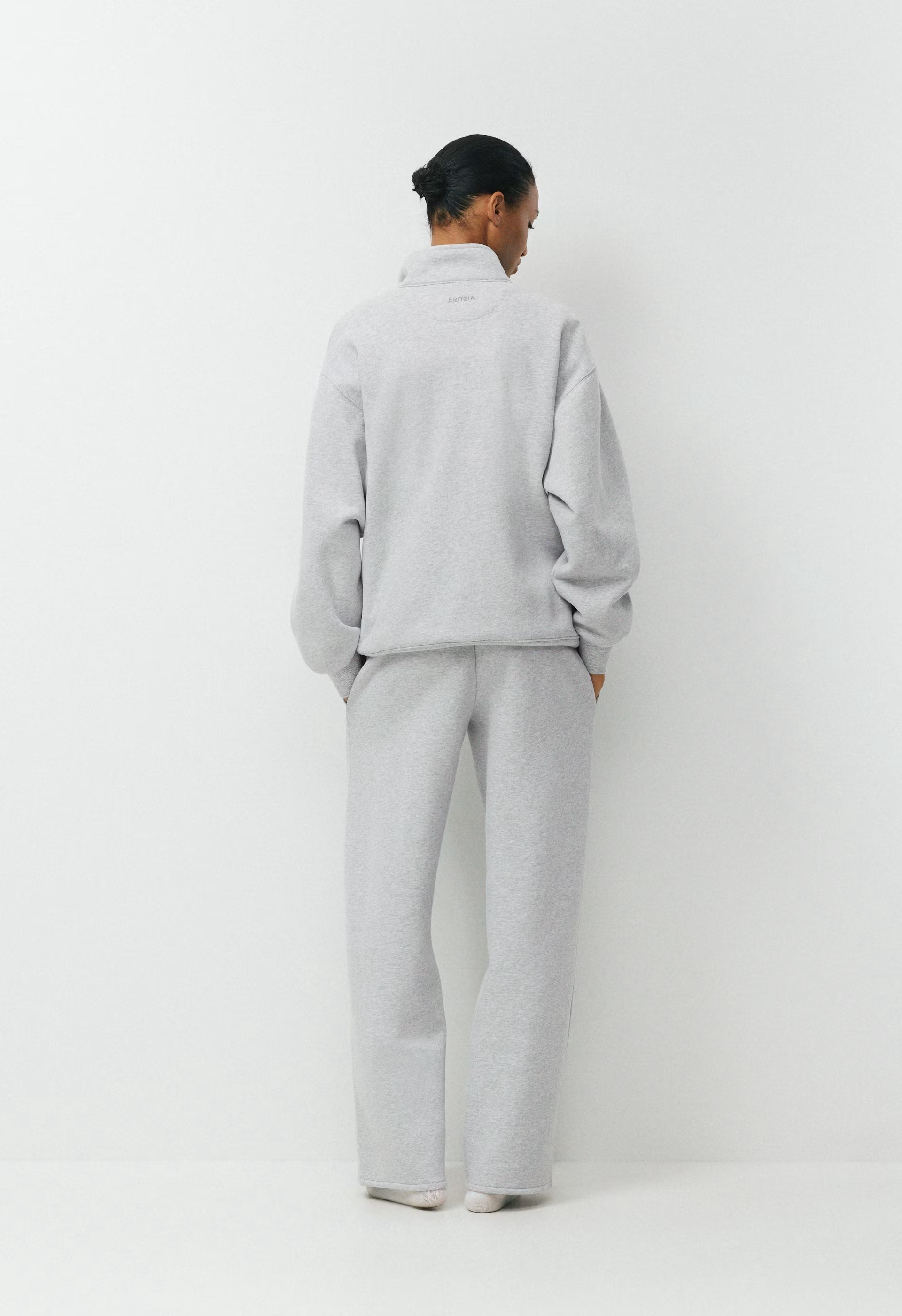 Cozy Sweatfleece Mega Flutter™ Straight Pant - HEATHER CHROME