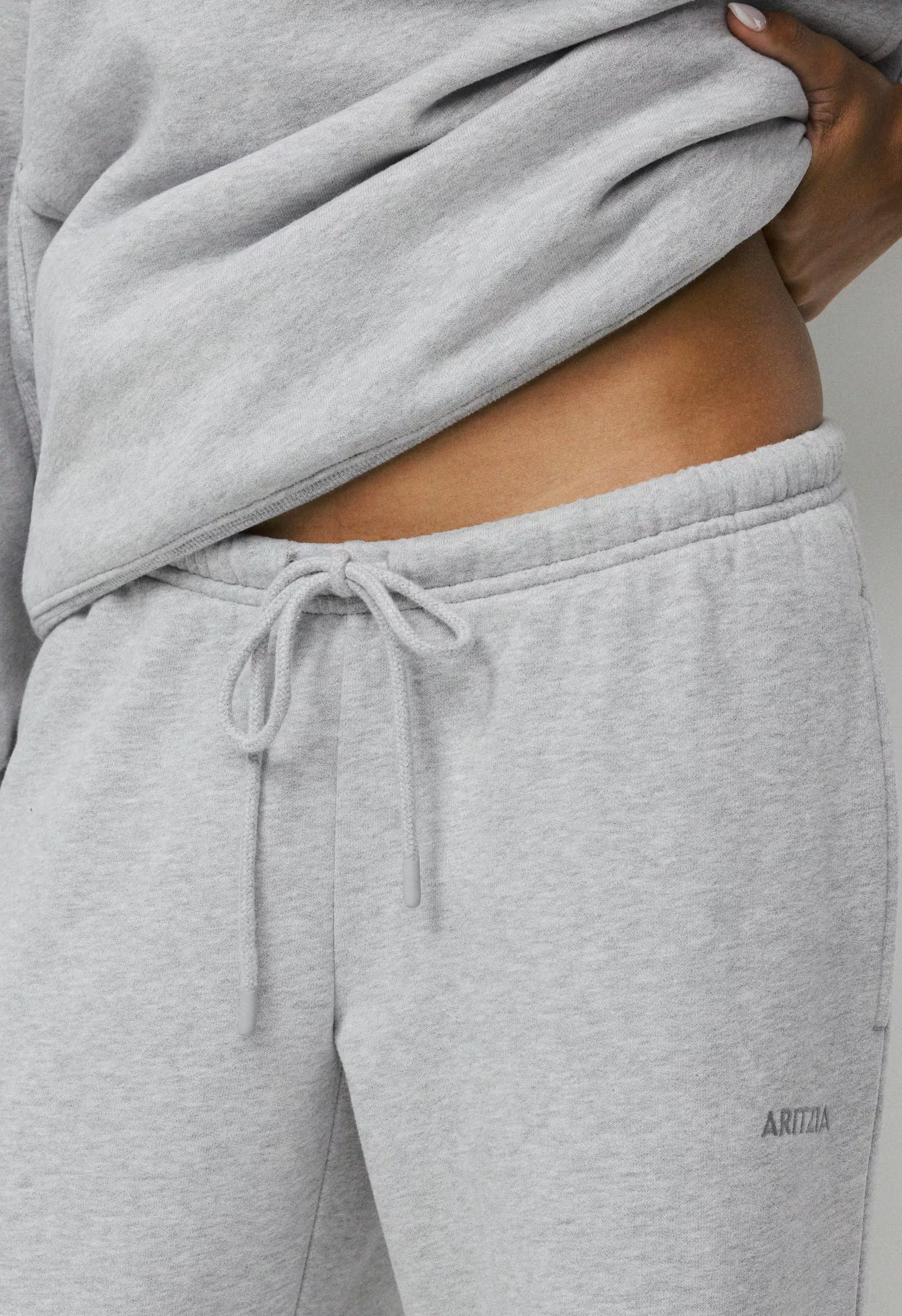 Cozy Sweatfleece Mega Flutter™ Straight Pant - HEATHER CHROME