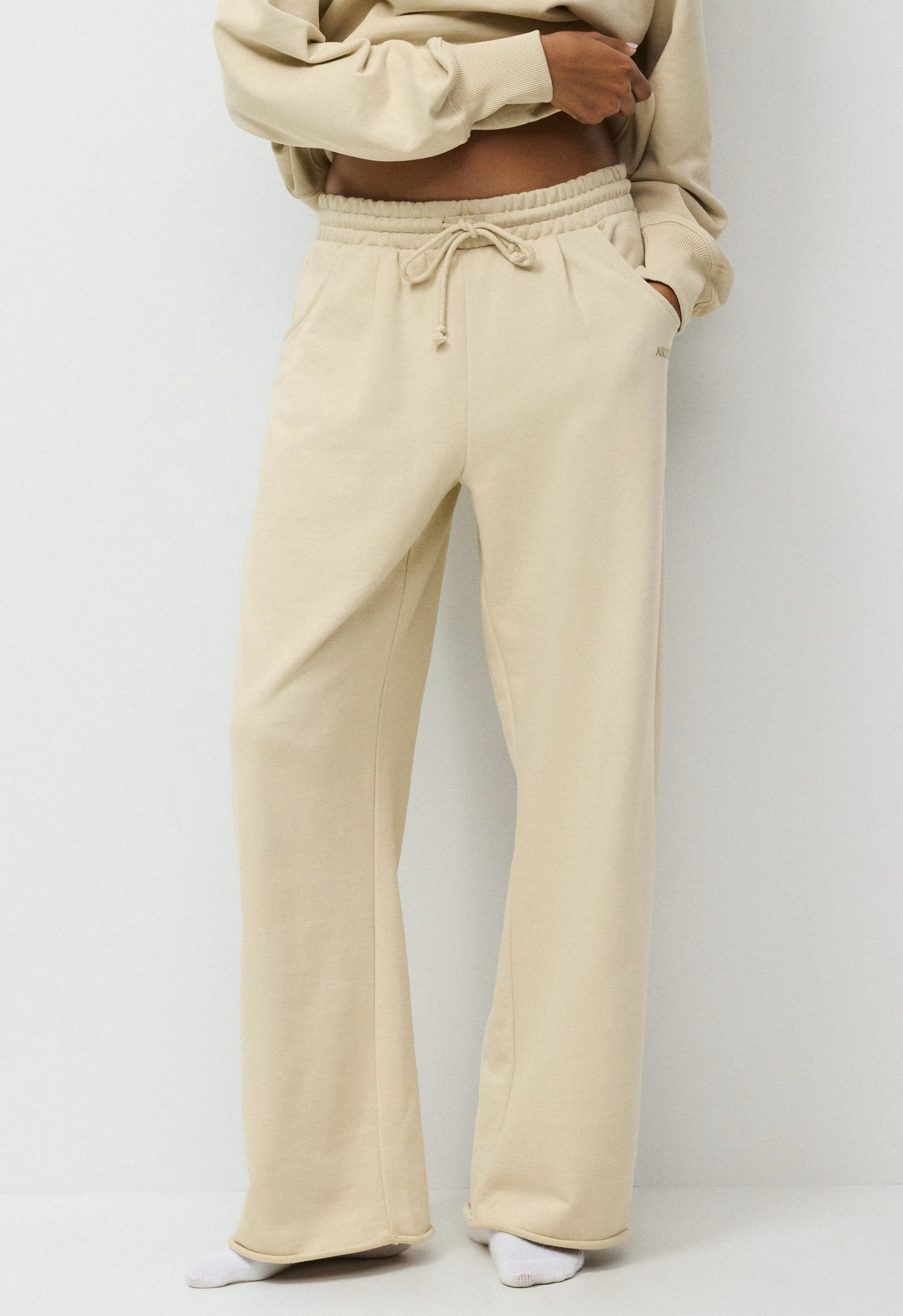 Terry Sweatfleece Mega Barrel Sweatpant - MULLEIN