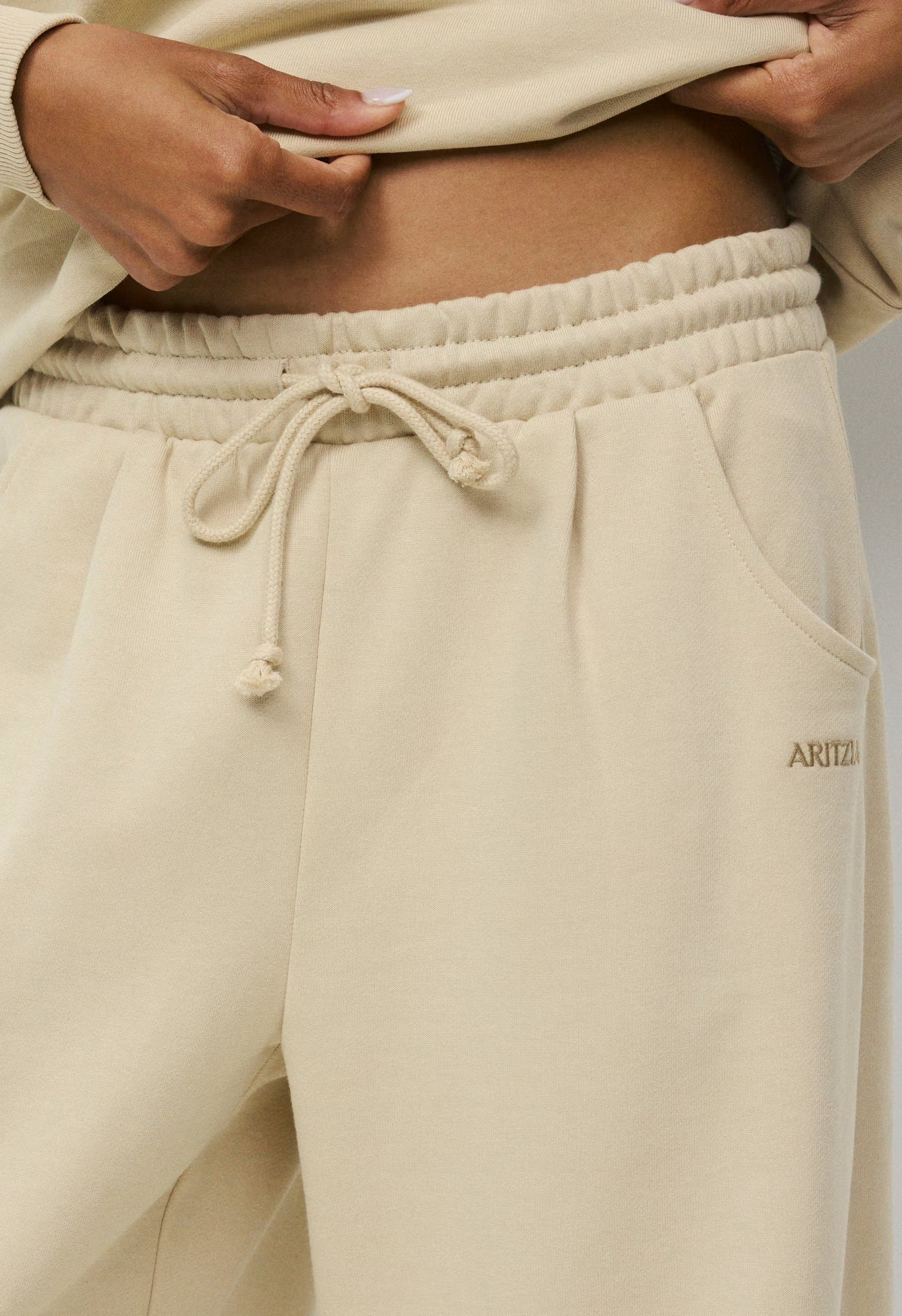 Terry Sweatfleece Mega Barrel Sweatpant - MULLEIN