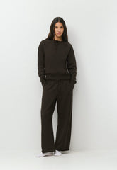 Terry Sweatfleece Mega Barrel Sweatpant - CACAO NIB BROWN