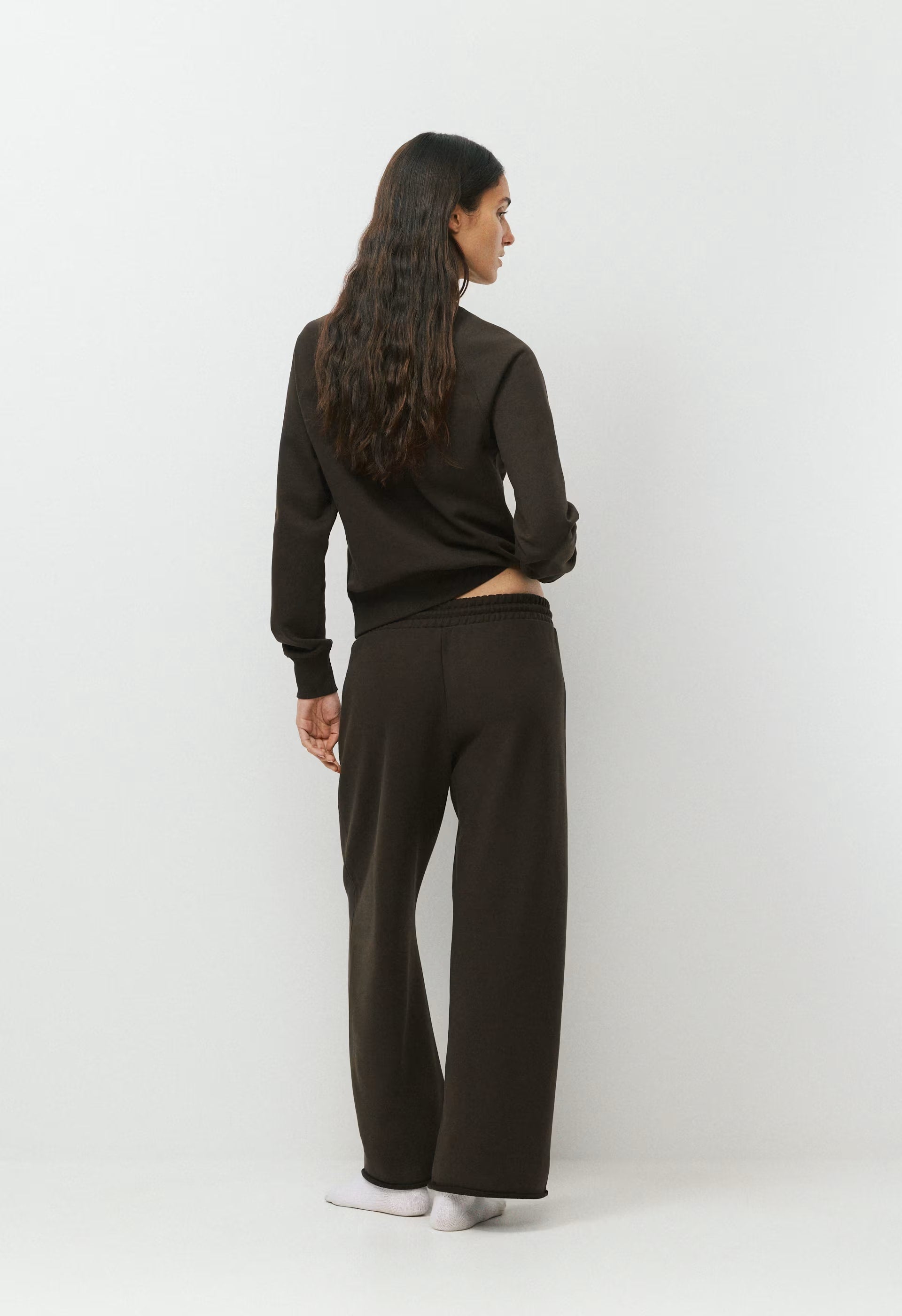 Terry Sweatfleece Mega Barrel Sweatpant - CACAO NIB BROWN