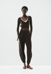 SoftBound™ Flowstate Pant - HTHR CACAO NIB BROWN