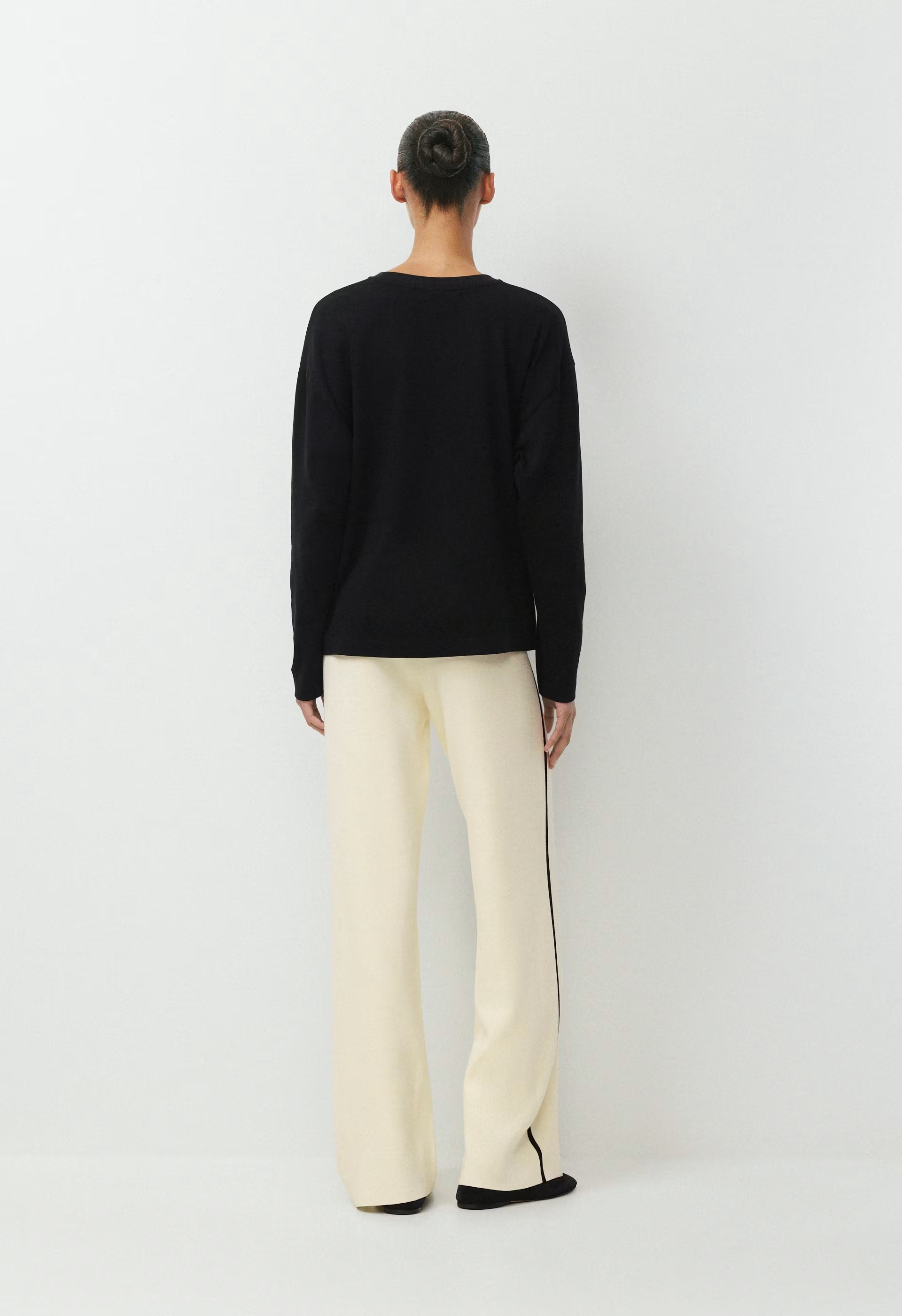 Souvenir Pant - Wonder Yarn - LIGHT BIRCH/BLACK