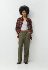 Saddle Pant - LIVED-IN DARK OLIVE