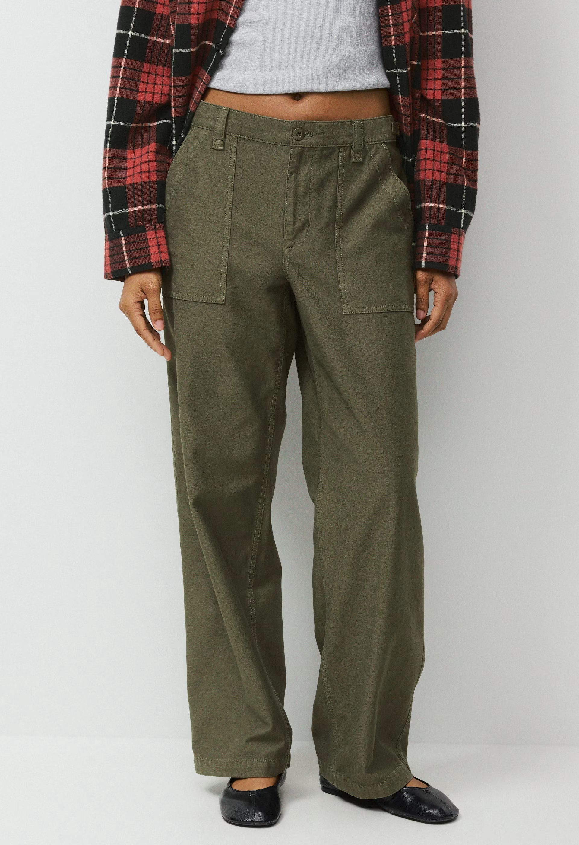 Saddle Pant - LIVED-IN DARK OLIVE