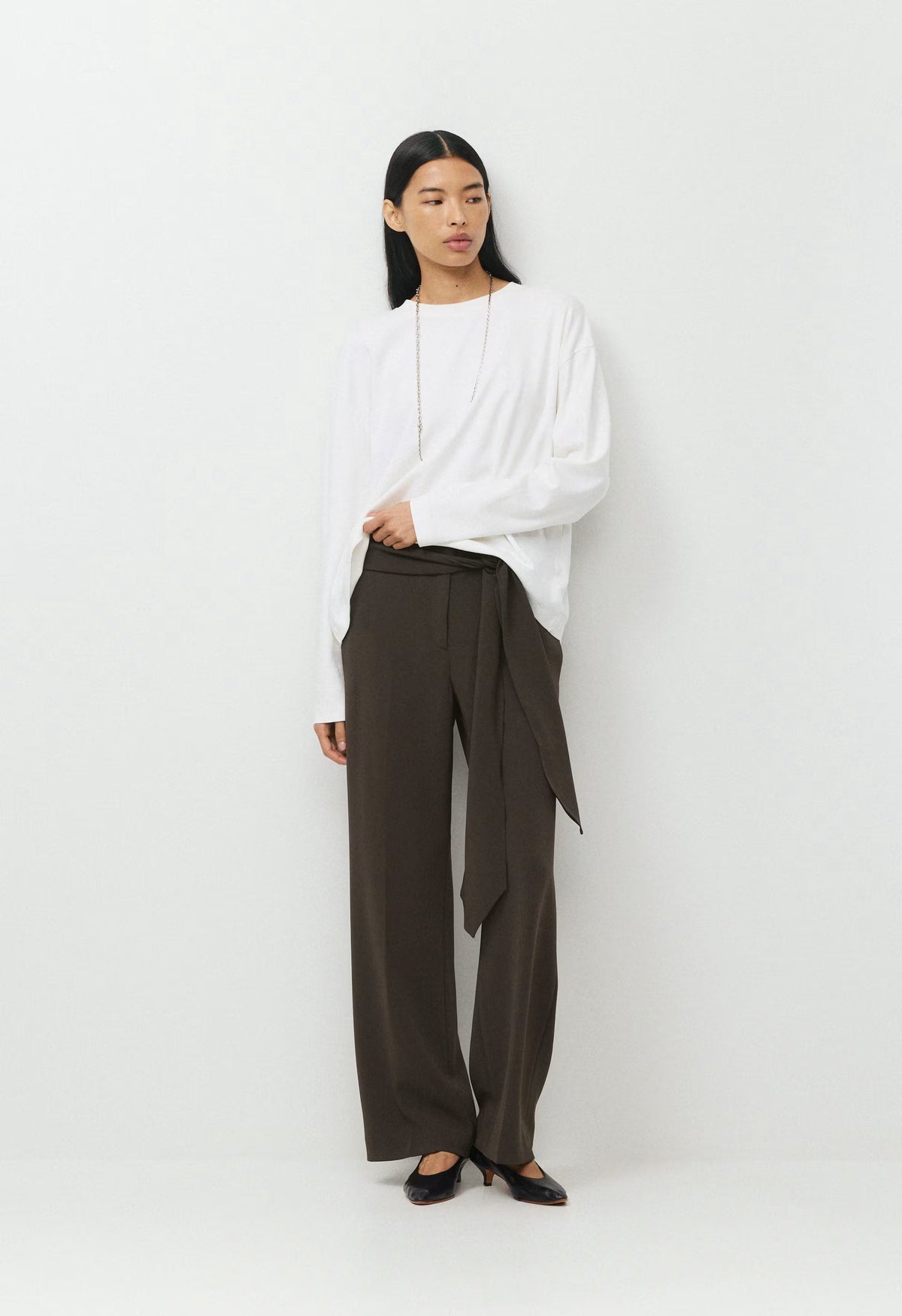 Daybreak Pant - Sway Crepe - DARK COFFEE