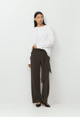 Daybreak Pant - Sway Crepe - DARK COFFEE