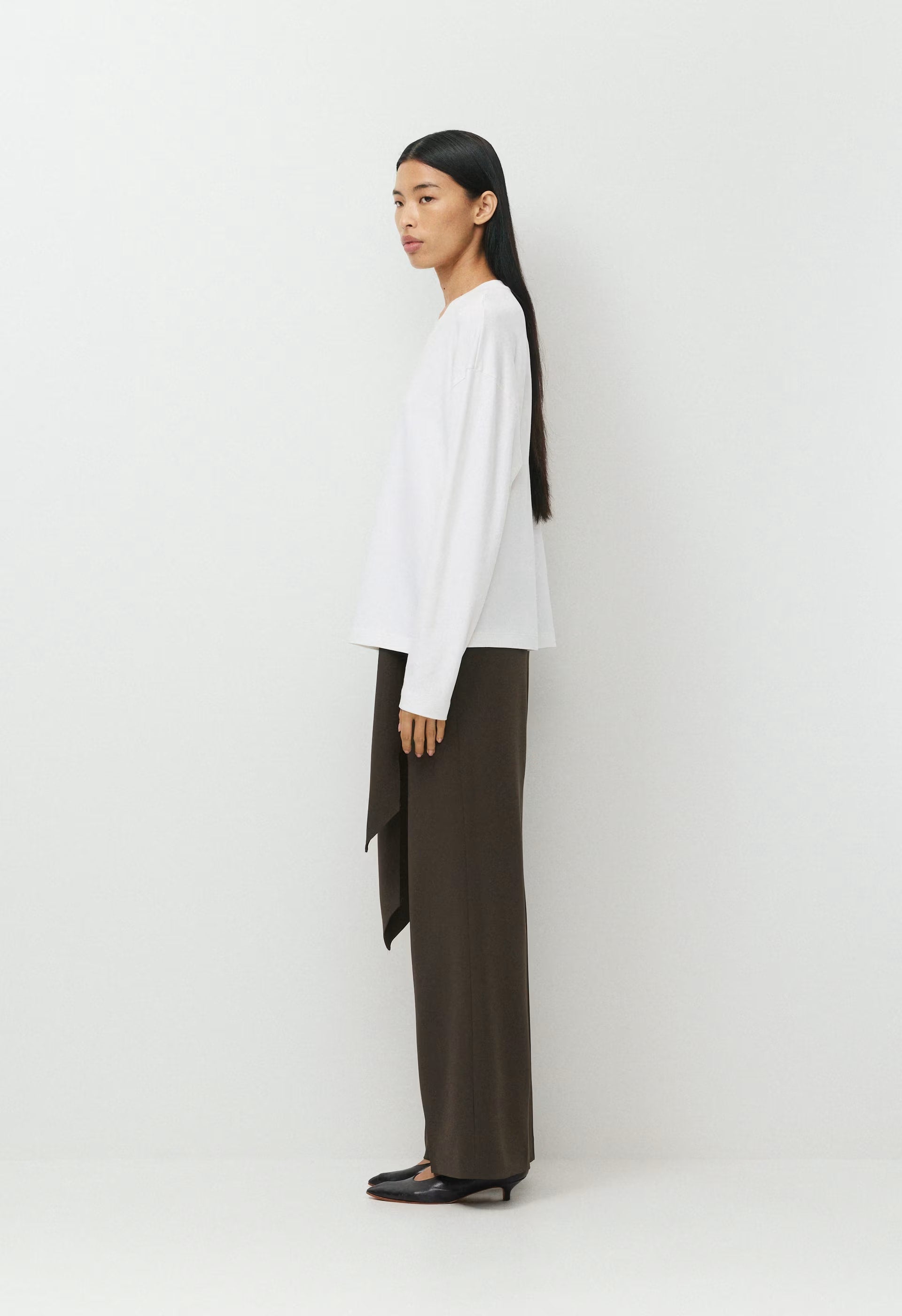 Daybreak Pant - Sway Crepe - DARK COFFEE