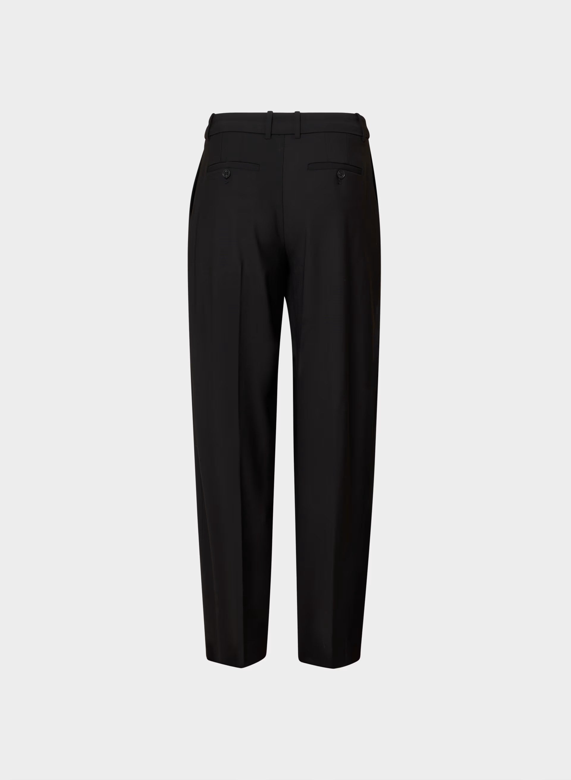 Milieu Wool Pant - BLACK