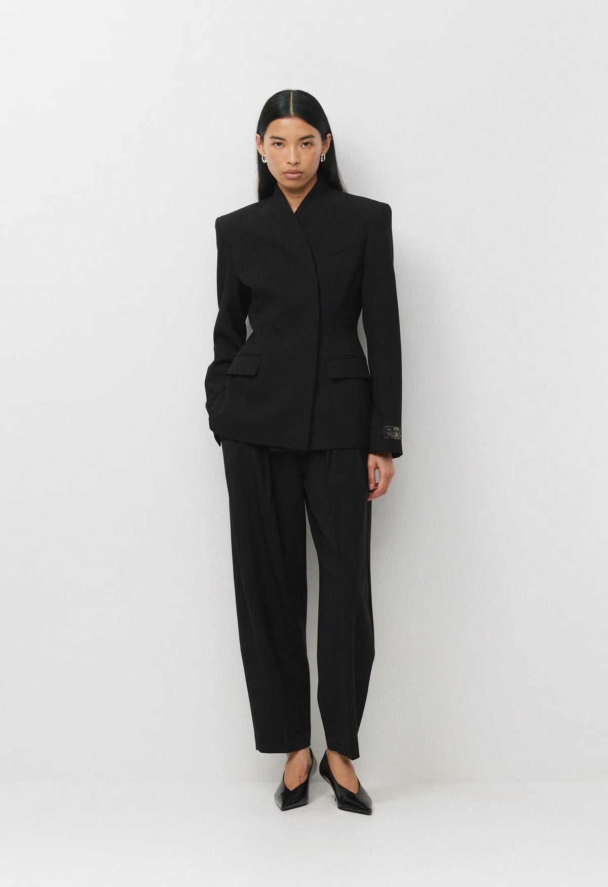 Milieu Wool Pant - BLACK