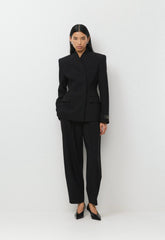 Milieu Wool Pant - BLACK