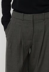 Milieu Wool Pant - HTR CHARCOAL/ HTR BLK