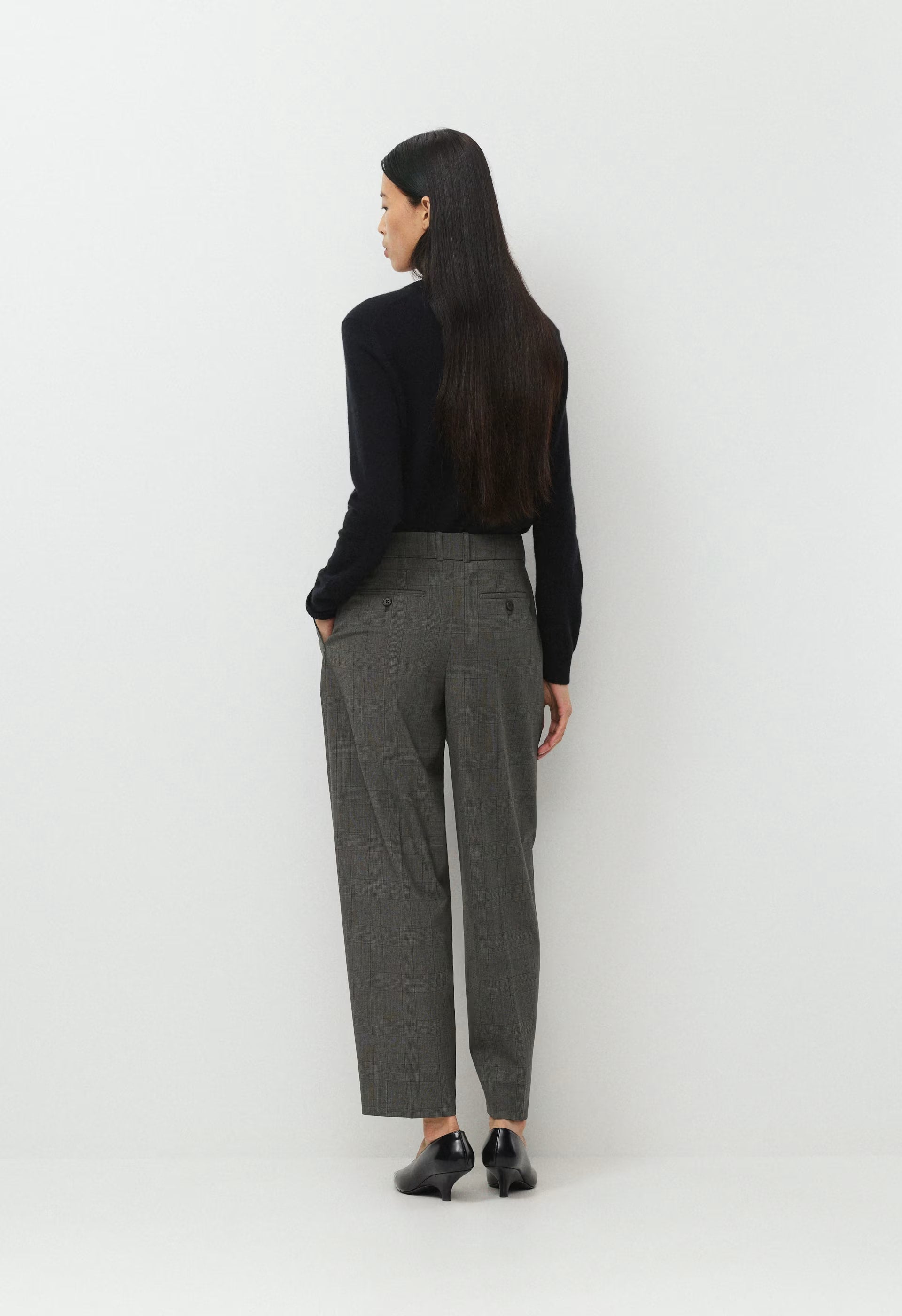 Milieu Wool Pant - HTR CHARCOAL/ HTR BLK