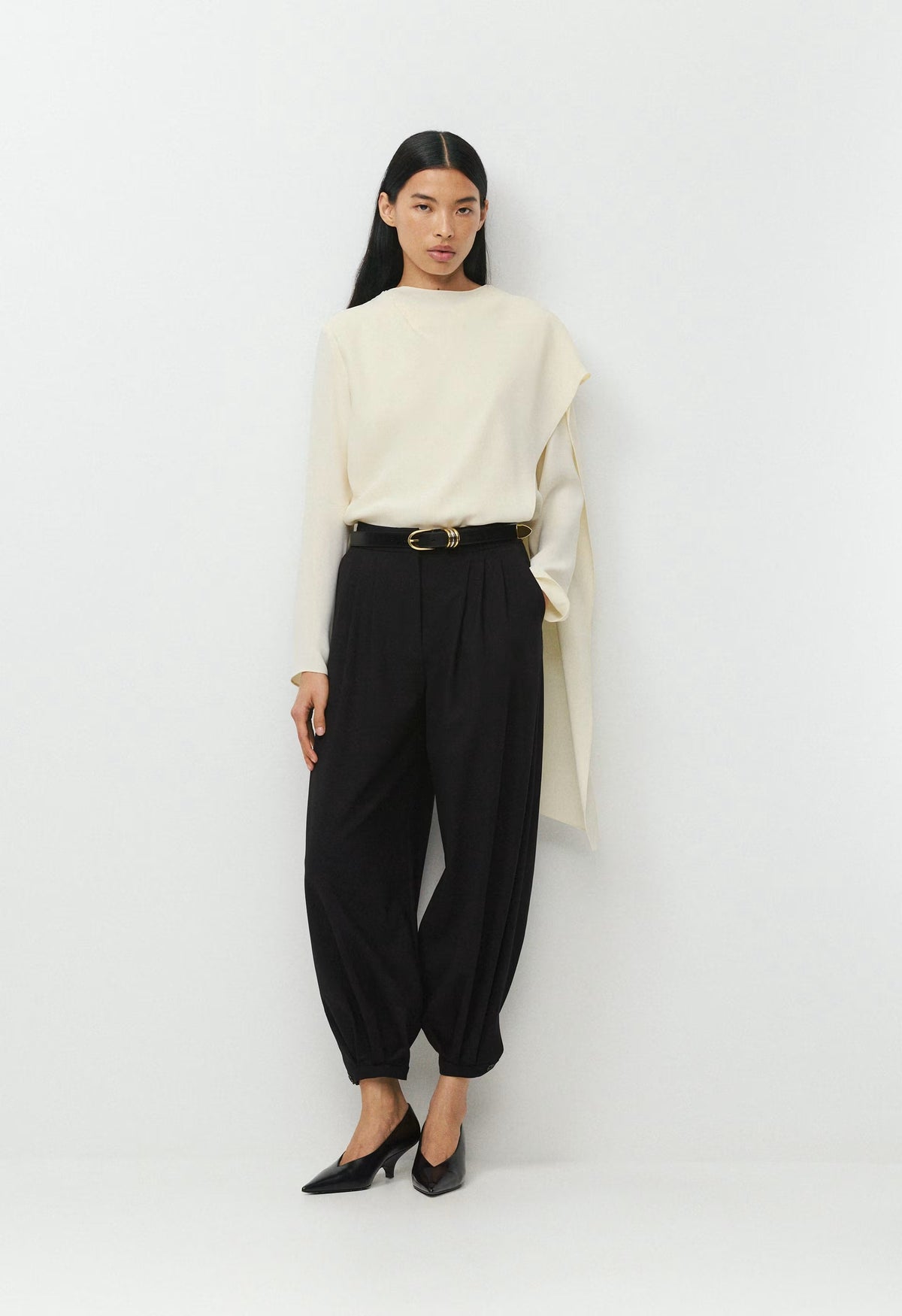 Objective Wool Pant - BLACK