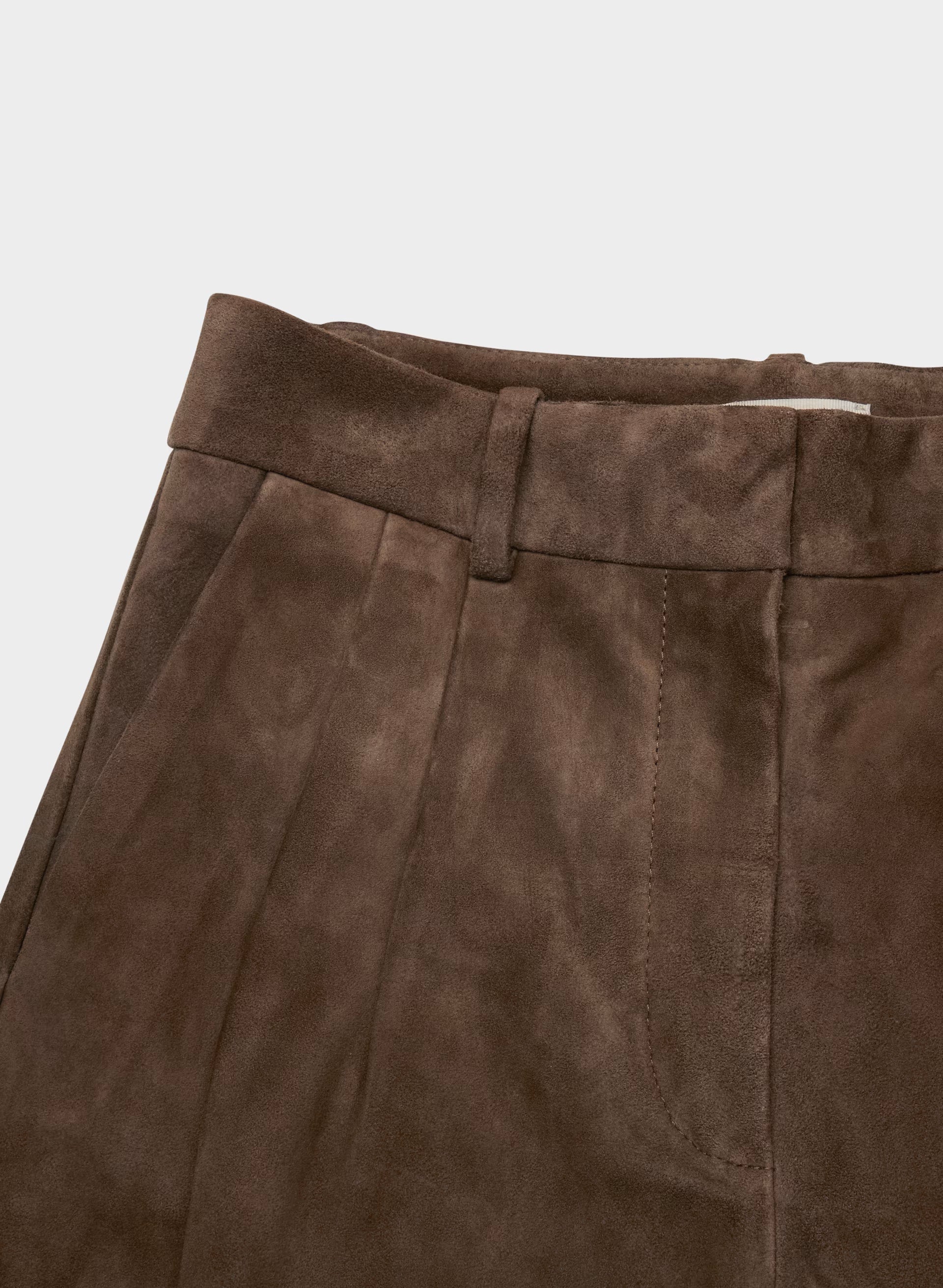 Vivian Pant - Suede - DARK CHOCOLATE