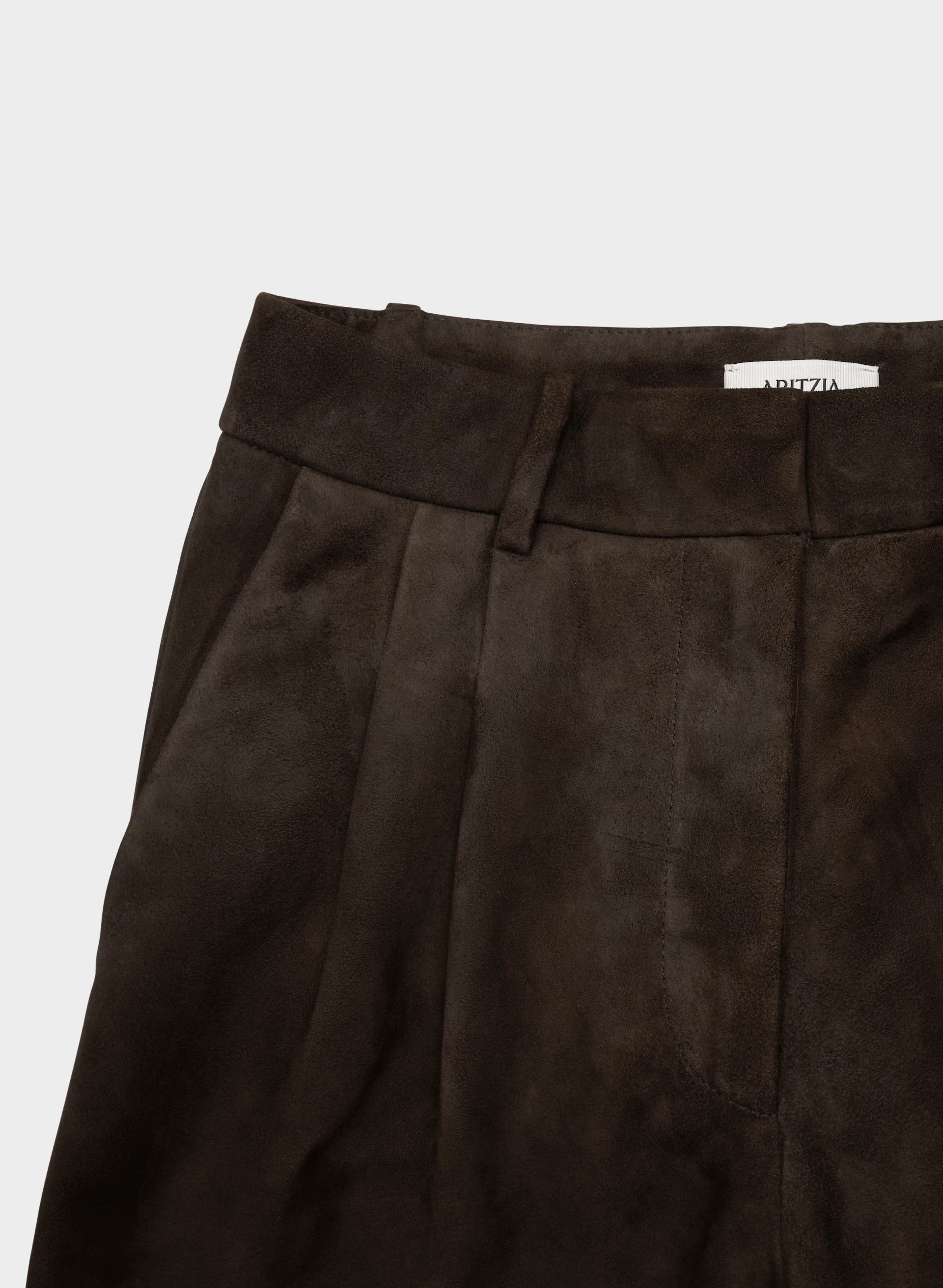 Vivian Pant - Suede - CACAO NIB BROWN