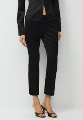 Applause Satin Pant - BLACK