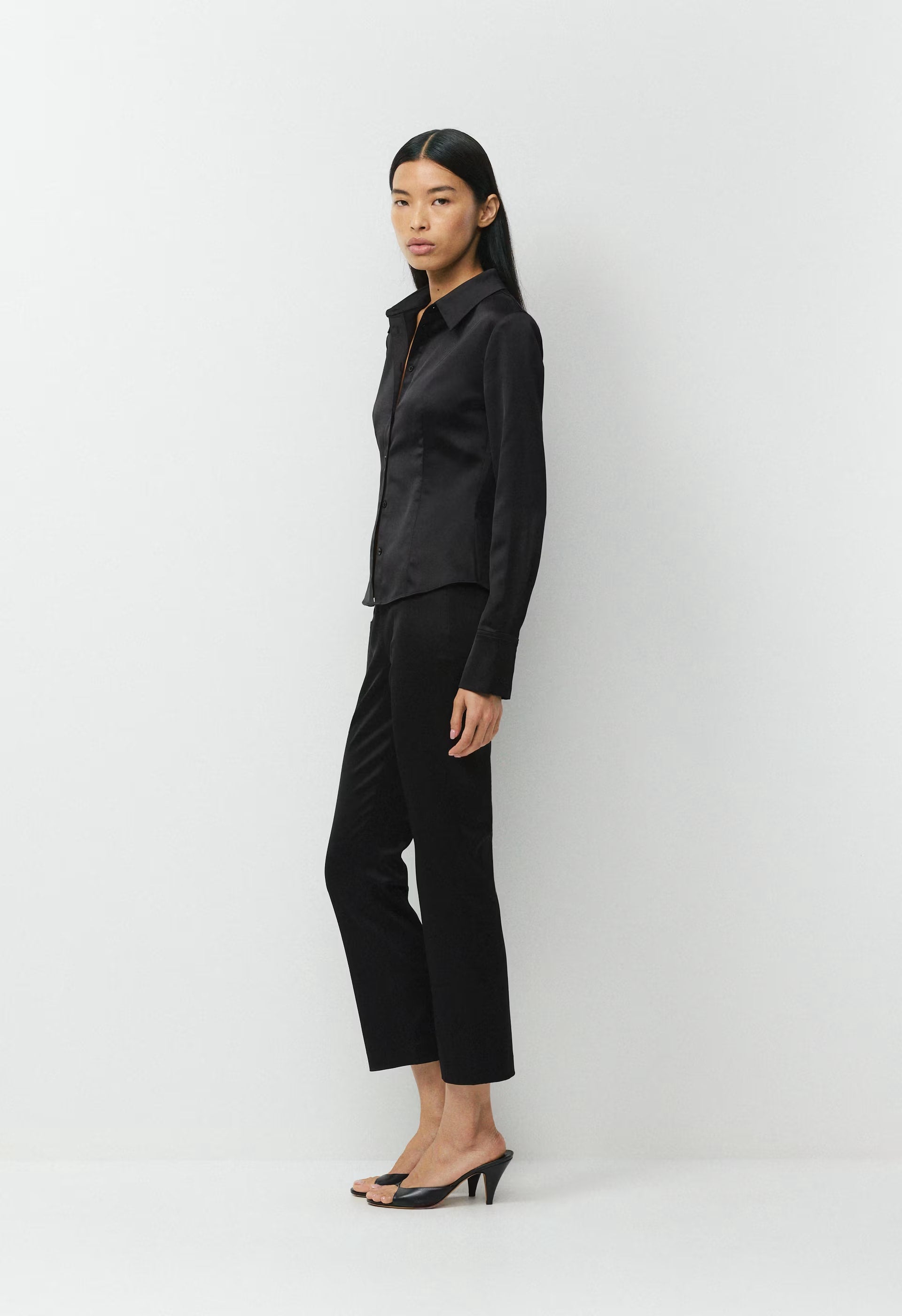 Applause Satin Pant - BLACK