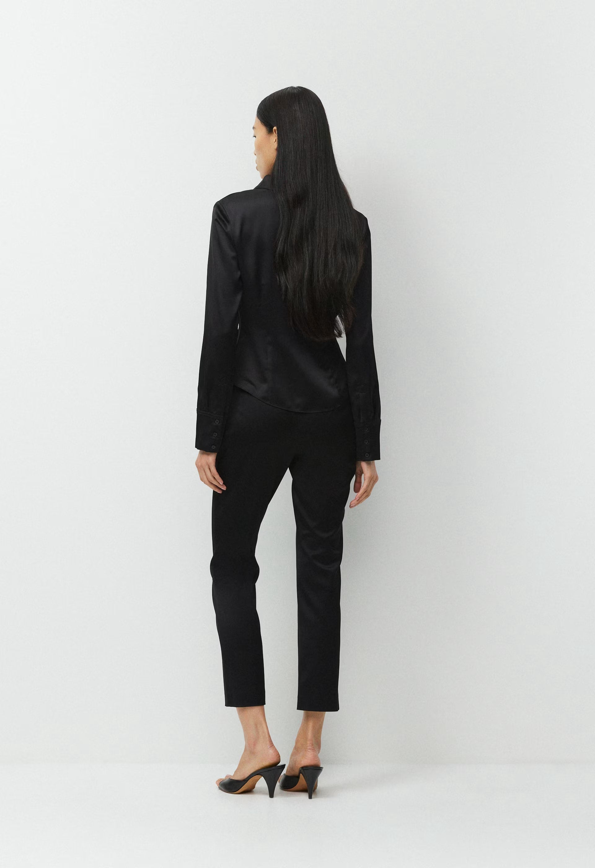 Applause Satin Pant - BLACK