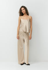 Express Silk Pant - MARCONA BEIGE