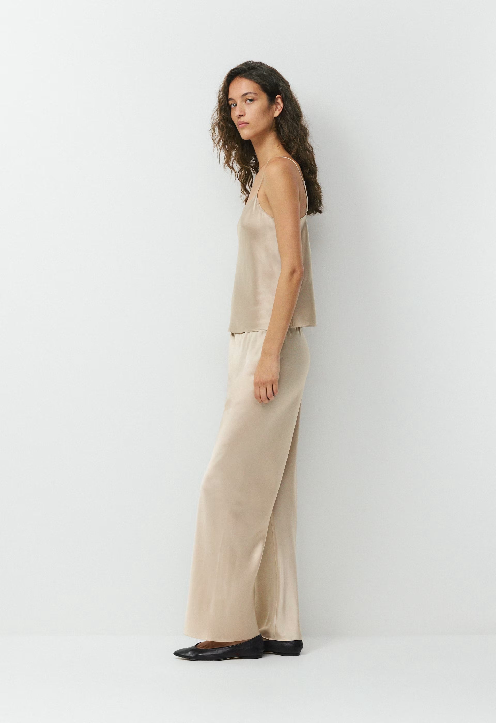 Express Silk Pant - MARCONA BEIGE