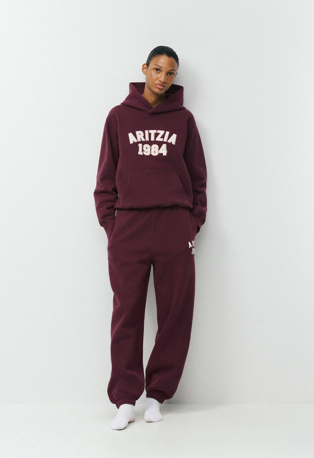 Cozy Sweatfleece Mega Jogger - GALA PLUM/ LT BIRCH