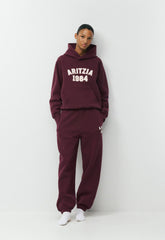 Cozy Sweatfleece Mega Jogger - GALA PLUM/ LT BIRCH