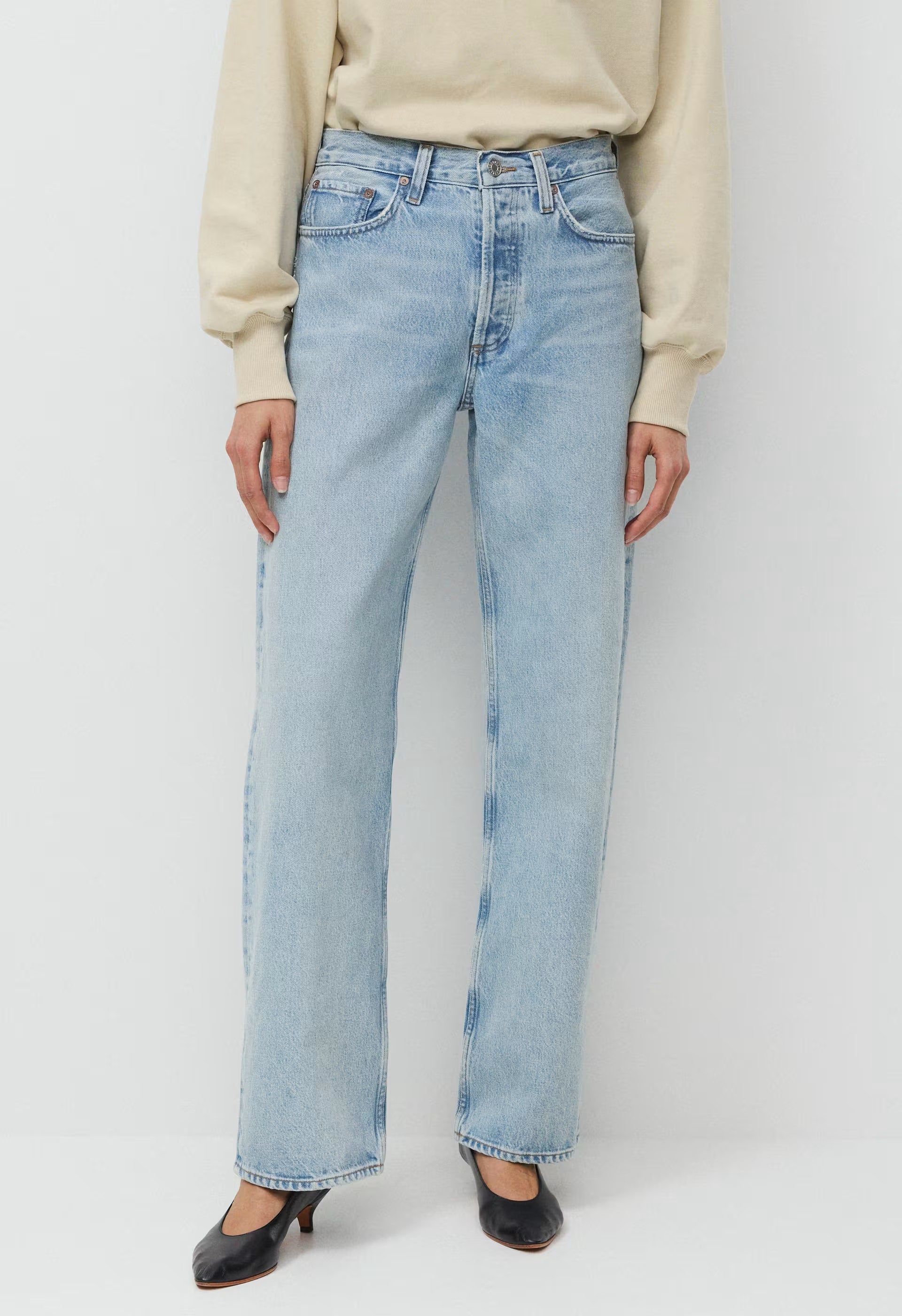 AGOLDE Arc Jean - CHALK WHITE