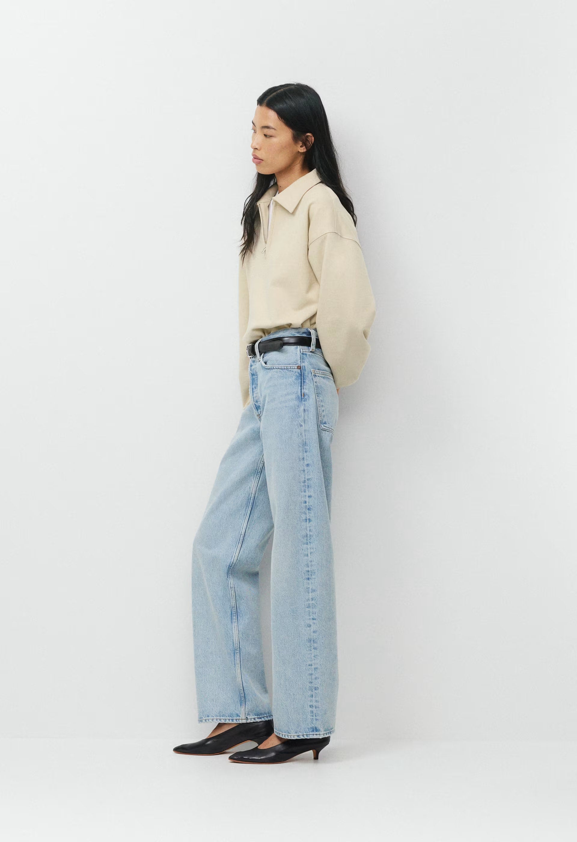 AGOLDE Arc Jean - CHALK WHITE