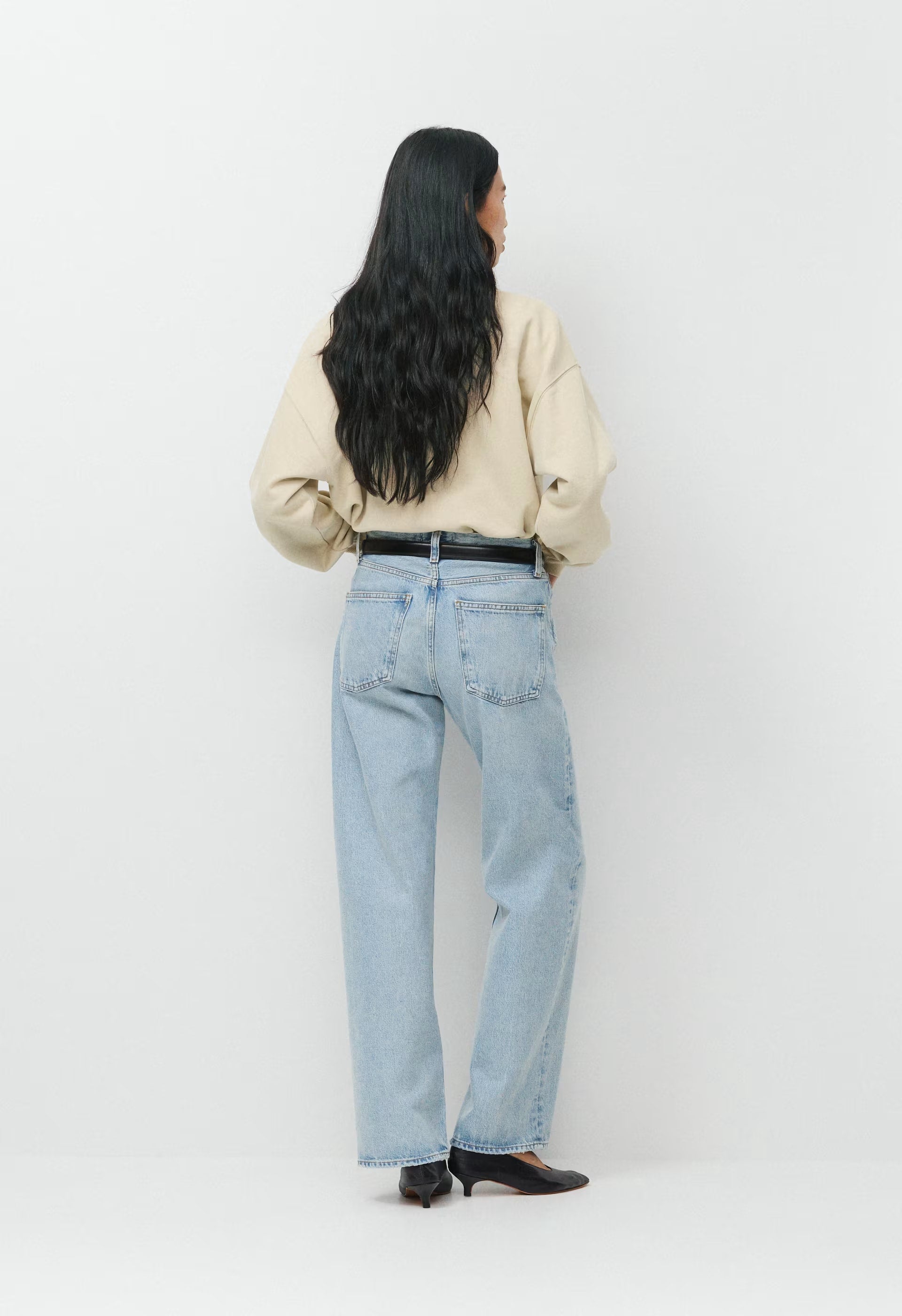 AGOLDE Arc Jean - CHALK WHITE