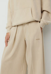 Terry Sweatfleece Mega Pleated Sweatpant - MULLEIN