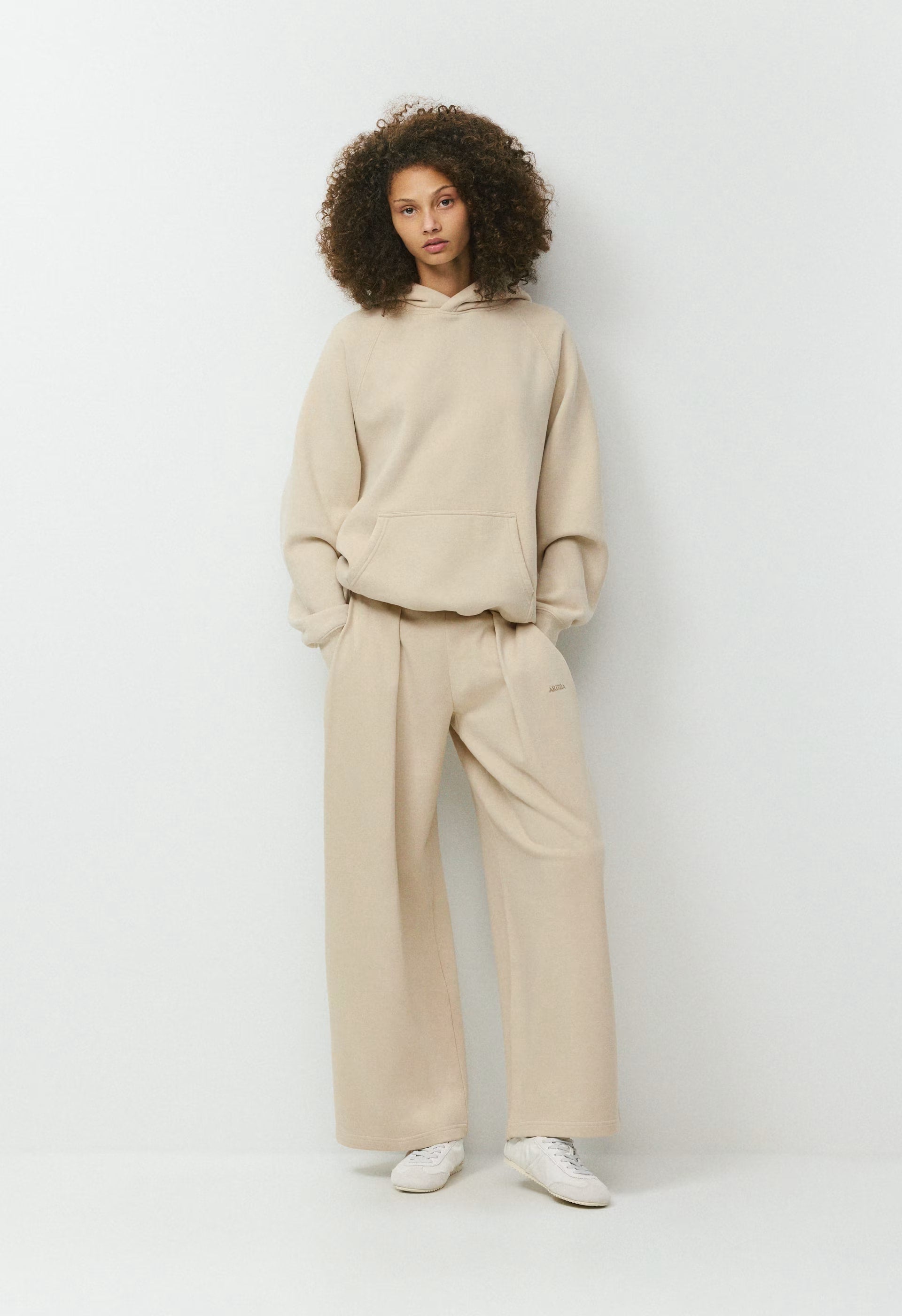 Terry Sweatfleece Mega Pleated Sweatpant - MULLEIN