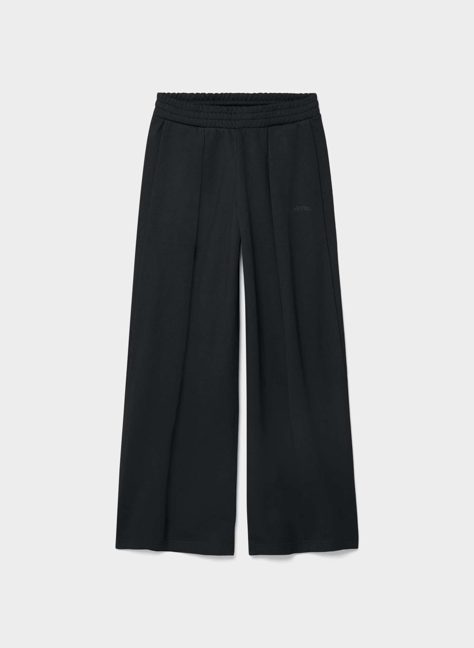 Terry Sweatfleece Mega Pleated Sweatpant - BLACK